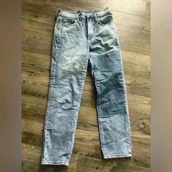 GAP Cheeky Straight Patchwork Jeans 2/26 - Picture 1 of 5